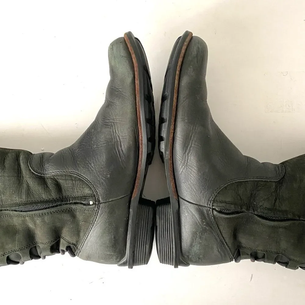 UGG Women’s Smithfield tall suede leather lace-up winter riding boots Sz 7.5